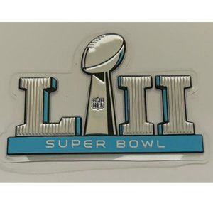 COPY - Super Bowl LII 52 Chromaflex Plastic Jersey Patch
